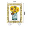 DIY Diamond Painting Clear Acrylic Frame Desktop Ornament with Display Stand, Craft Decor Kits