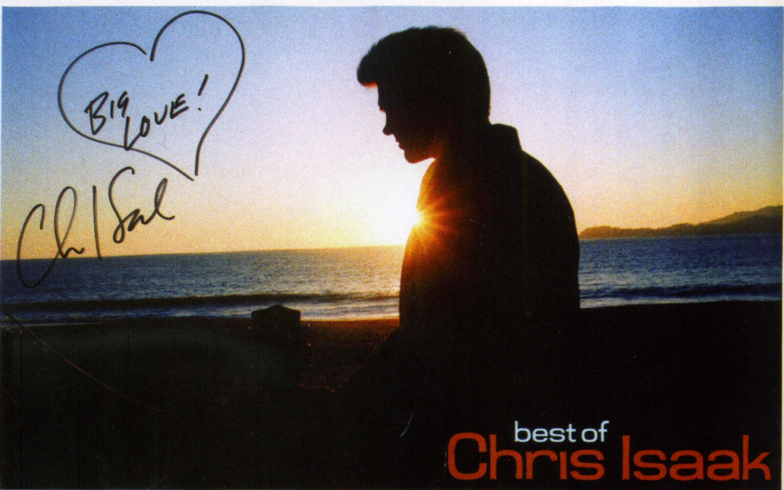 CHRIS ISAAK Signed 'Best of' Photo Poster paintinggraph - Singer Vocalist - preprint