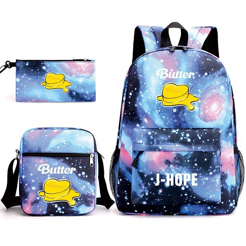 방탄소년단 Butter Three-piece Starry Sky Backpack
