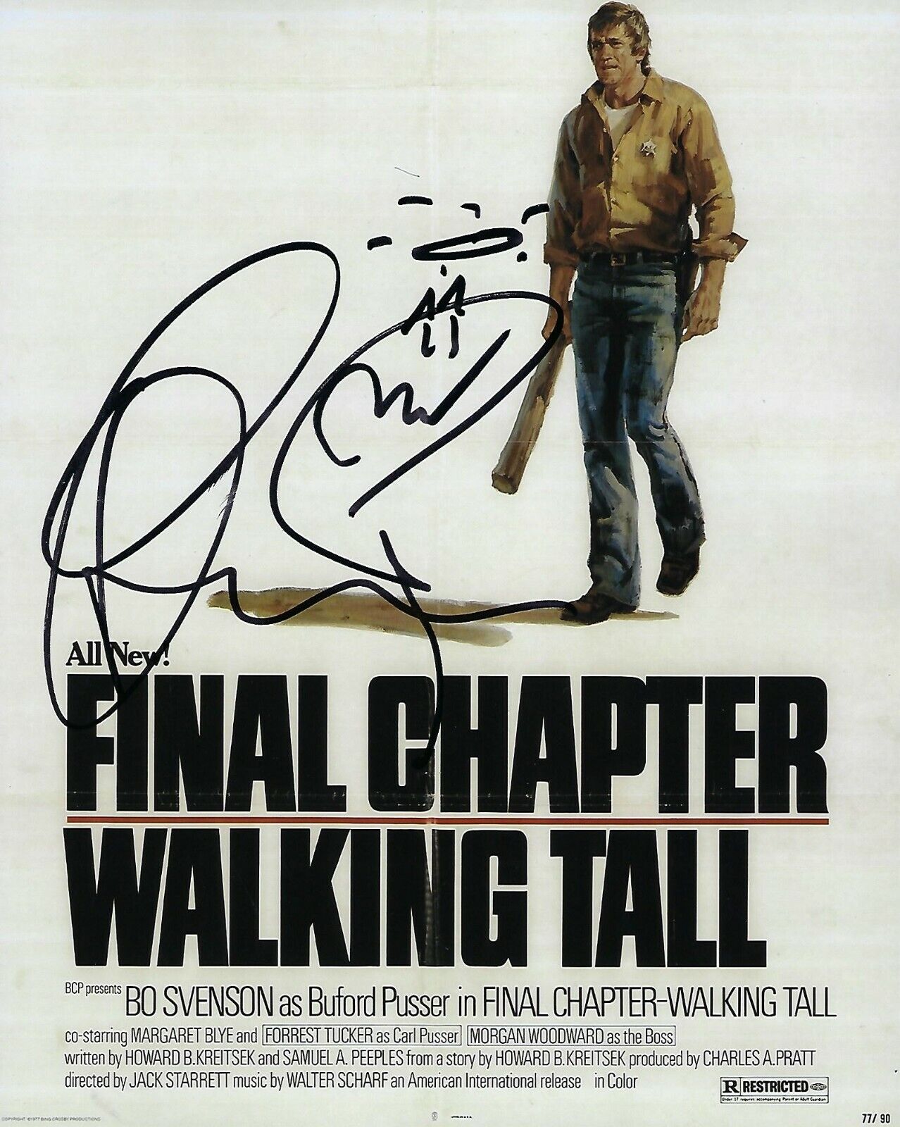 GFA Final Chapter: Walking Tall * BO SVENSON * Signed 8x10 Photo Poster painting COA