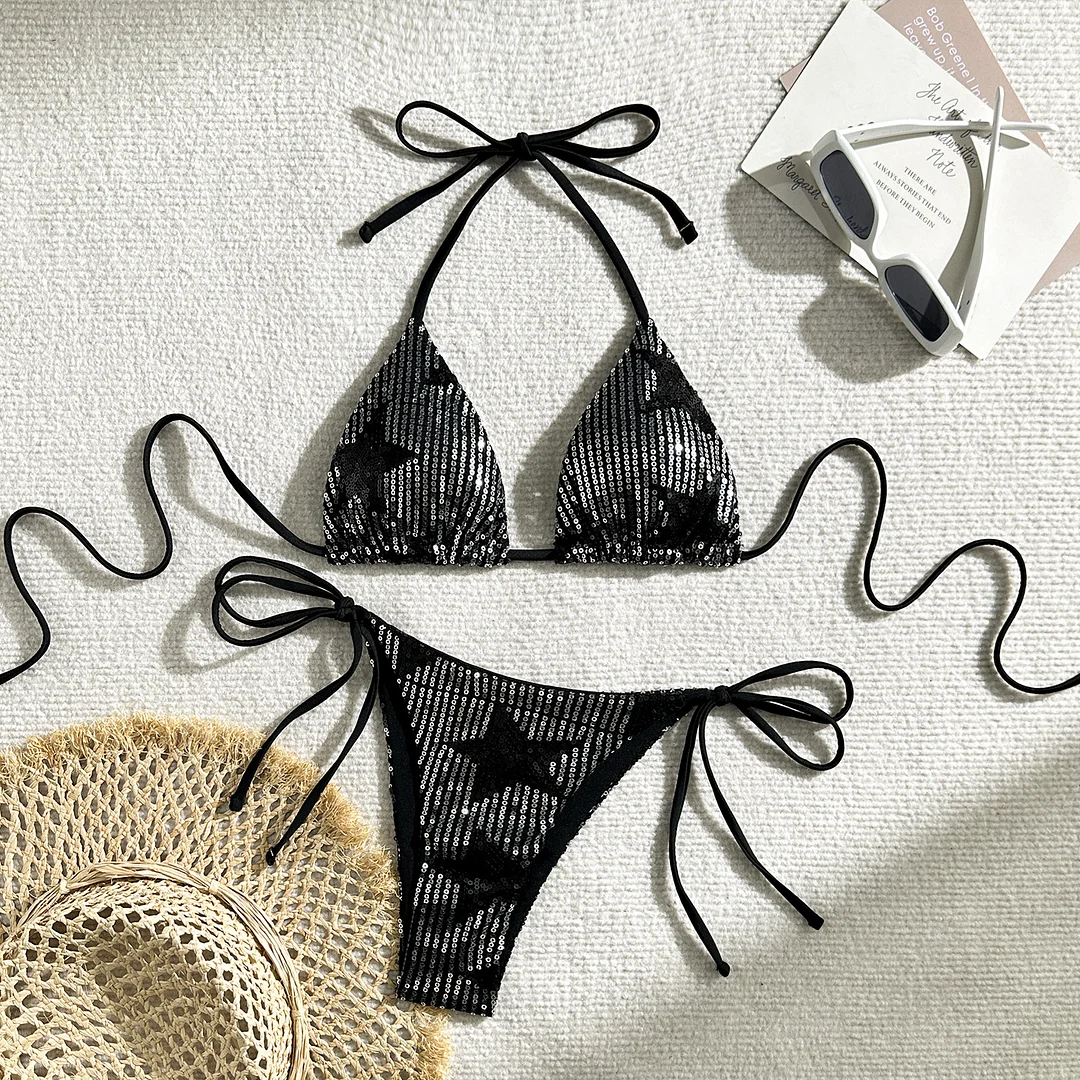 Churchf 2024 Sexy New Star Glie Split Body Swimsuit Bikini Bikini