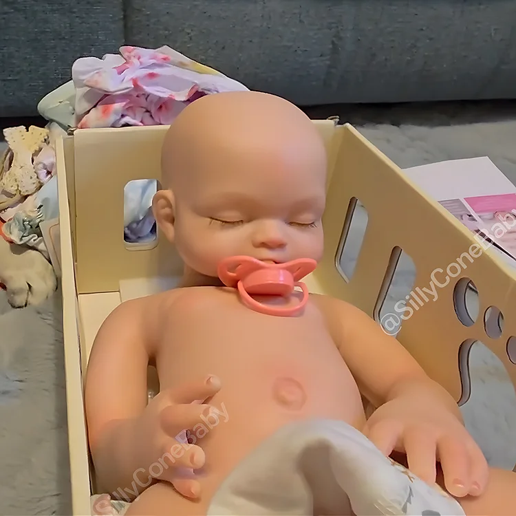 Babeside Esta 16" Realistic Silicone Sleeping Baby Little Infant Boy Retaining Pacifier
