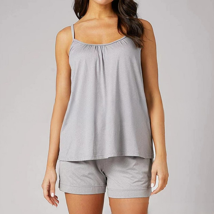 Loose-fitting Tank Top With Built-in Bra | 168DEAL