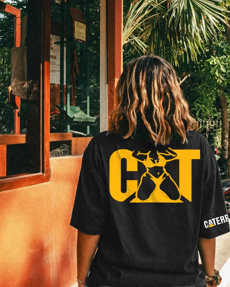 Cat Caterpillar  Printed Men's T-shirt