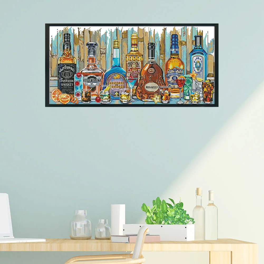 14ct Stamped Cross Stitch - Wine(77*36cm)