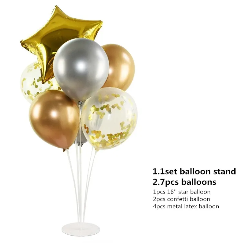 1 Set Balloons Holder Column Stand Holder Stickers for Wedding Kids Birthday Party Baby Shower Decoration Balloon Accessories