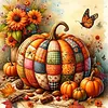 5D Full Drill Diamond Painting Kit Round Resin Rhinestone 40x40cm