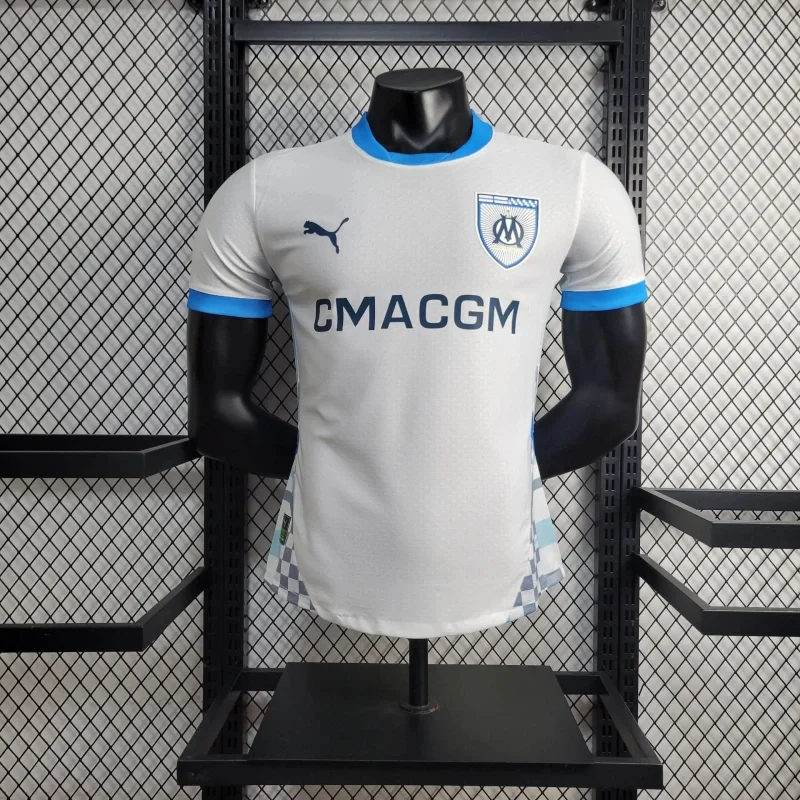 24/25 Marseille Home Player Version Men's Football T-Shirt Thai Quality