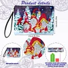 Diamond Painting Gnome Single Side PU Cosmetic Bag Ladies Clutch