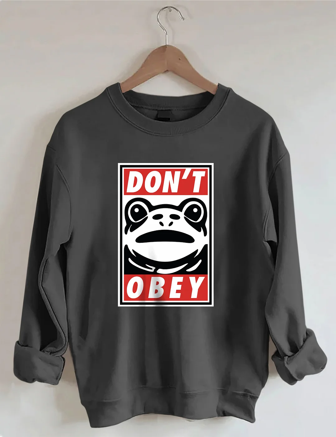 Portland Frog Demands That You Don't Obey Sweatshirt