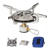 Outdoor Camping Gas Stove Lightweight Stove Head with Storage Bag for Picnic BBQ