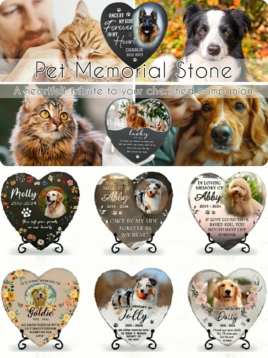 lookipet custom Pet Memorial Stone