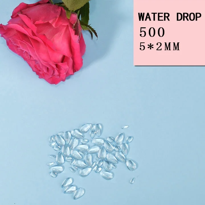 100/200/500pcs Simulation Dewdrop Waterdrop Card Making Accessories Metal Cutting Dies And Stamps Scrapbooking Embossing Decor