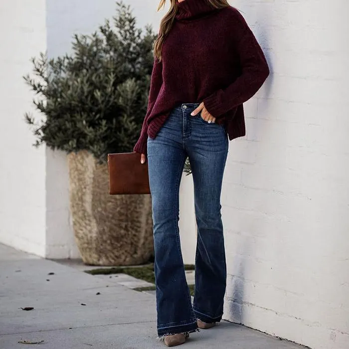 Casual Flared Pants All-match Jeans  artssus