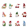 12Pcs Acrylic Christmas Hanging Diamond Painting Art Kits for Christmas Tree