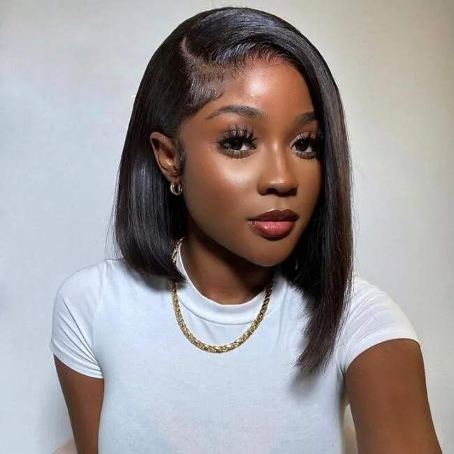Wignee Straight Bob 13x4 HD Lace Front  Natural Hairline Human Hair Wigs Wignee hair