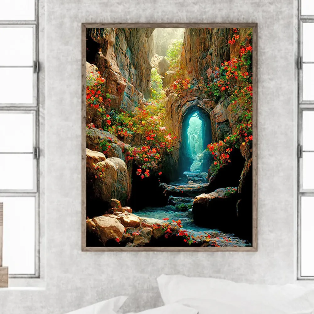 Full Round Diamond Painting 40*50cm - Cave