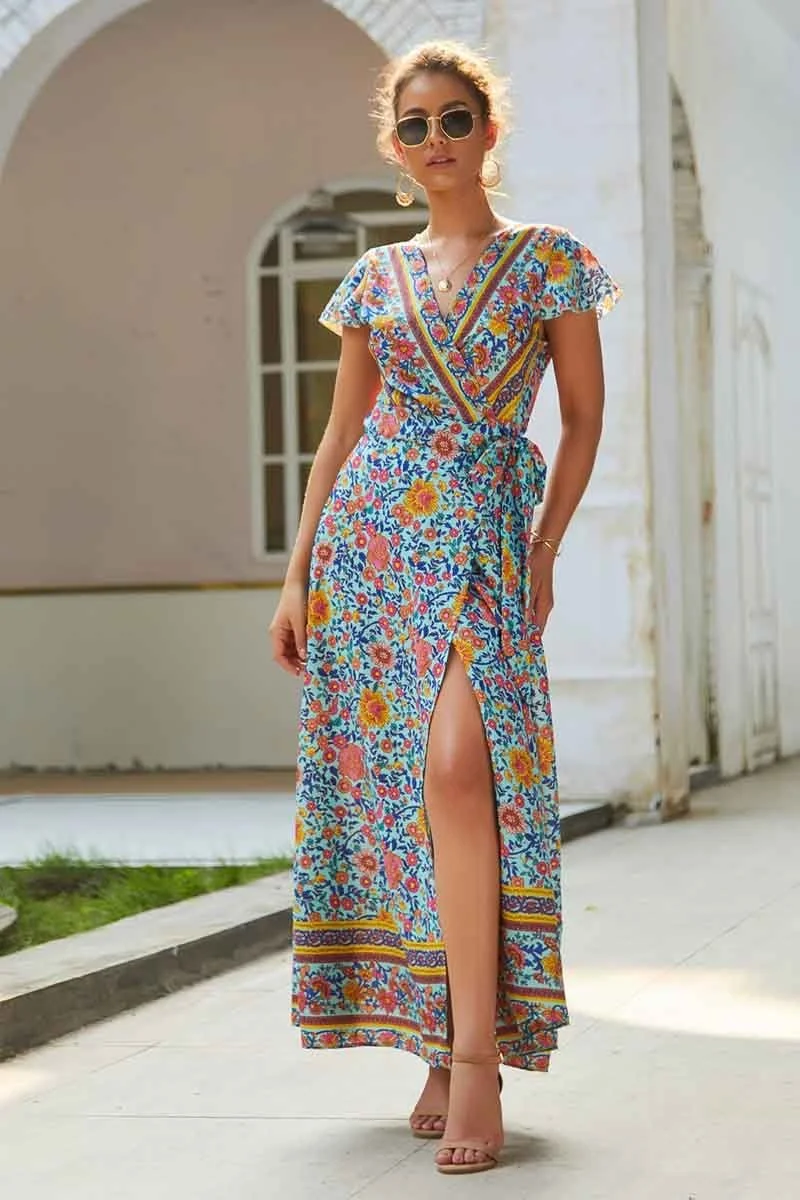 Fashion Casual Printed Maxi Dress