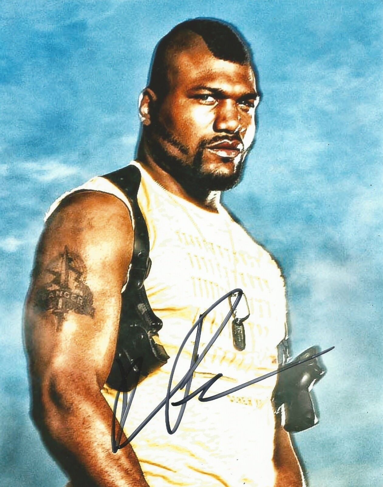 Quinton 'Rampage' Jackson Signed The A-Team 10x8 Photo Poster painting AFTAL