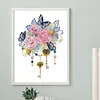 Diamond Painting-DIY Crystal Rhinestone Flower Pendant