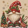 Stamped Cross Stitch Kit for Adults Christmas Gnome 11CT 45x45cm tapestrymarket