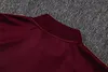 Joyfball 2025/2026 Ajax Half-Pull Training Suit Maroon Retro version Football Shirt 1:1 Thai Quality