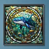 Diamond Painting-DIY Full Round Drill Stained Glass Art Whale