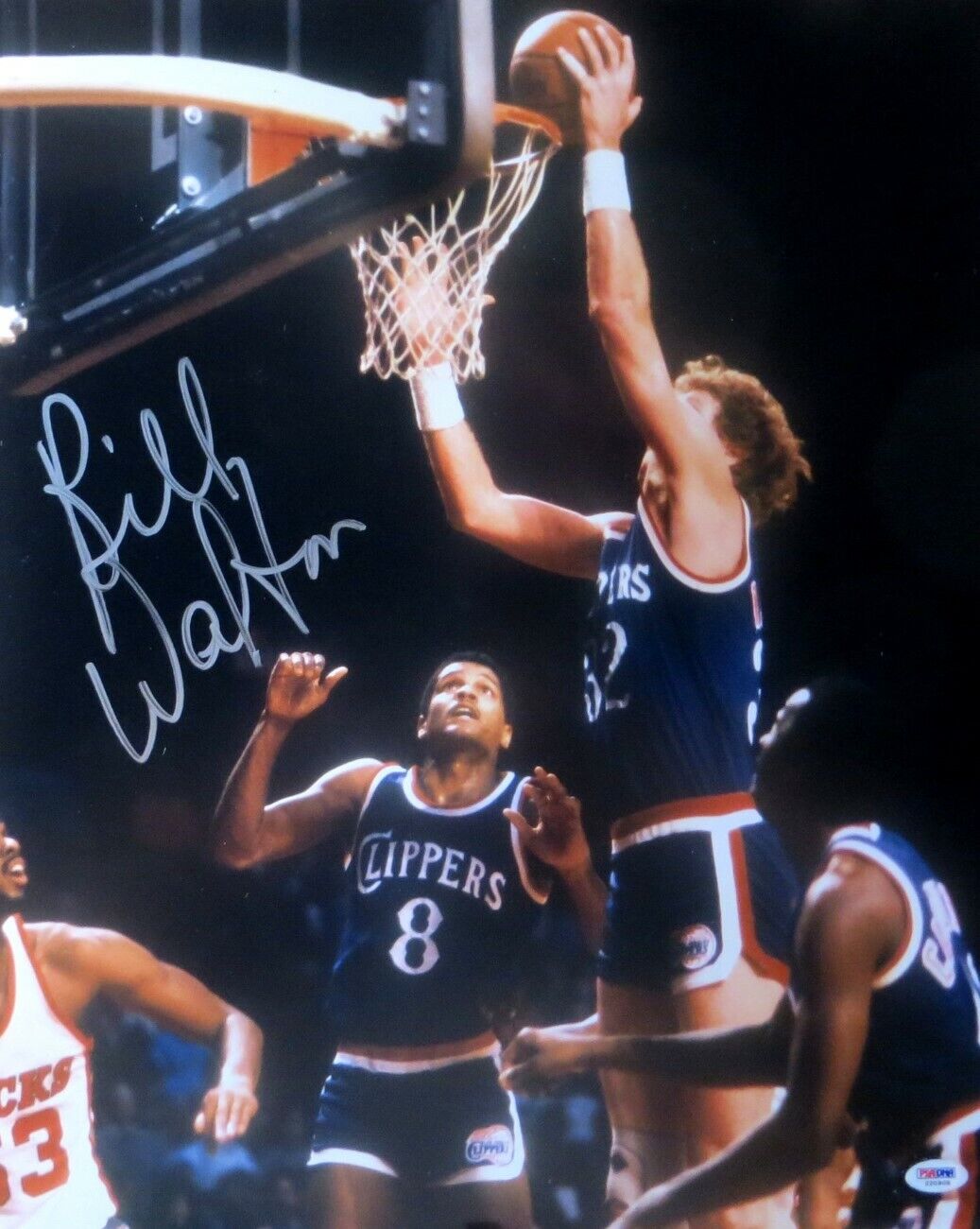 Bill Walton Signed Autographed 16X20 Photo Poster painting Clippers vs. Bucks PSA J20908