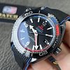 Omega Seamaster Planet Ocean 600M Deep Black Ceramic GMT Watch on Black Nylon Strap Super Clone