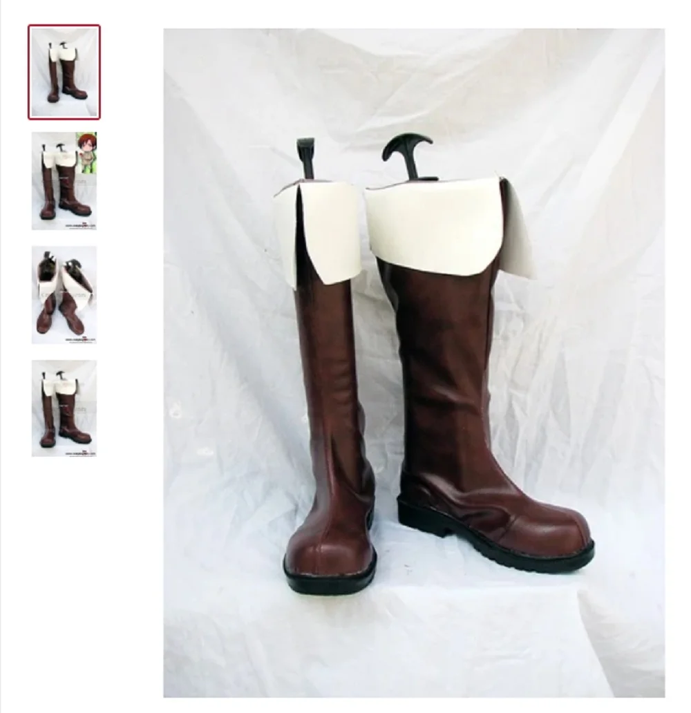Hetalia Axis Powers Northern Italy Cosplay Boots Shoes