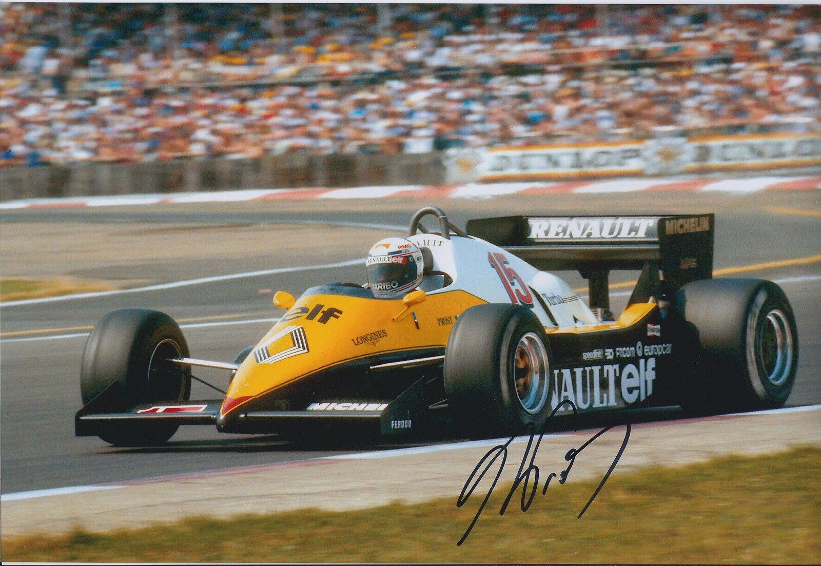 Alain Prost SIGNED Autograph 12x8 Photo Poster painting AFTAL COA FORMULA 1 Renault ELF F1