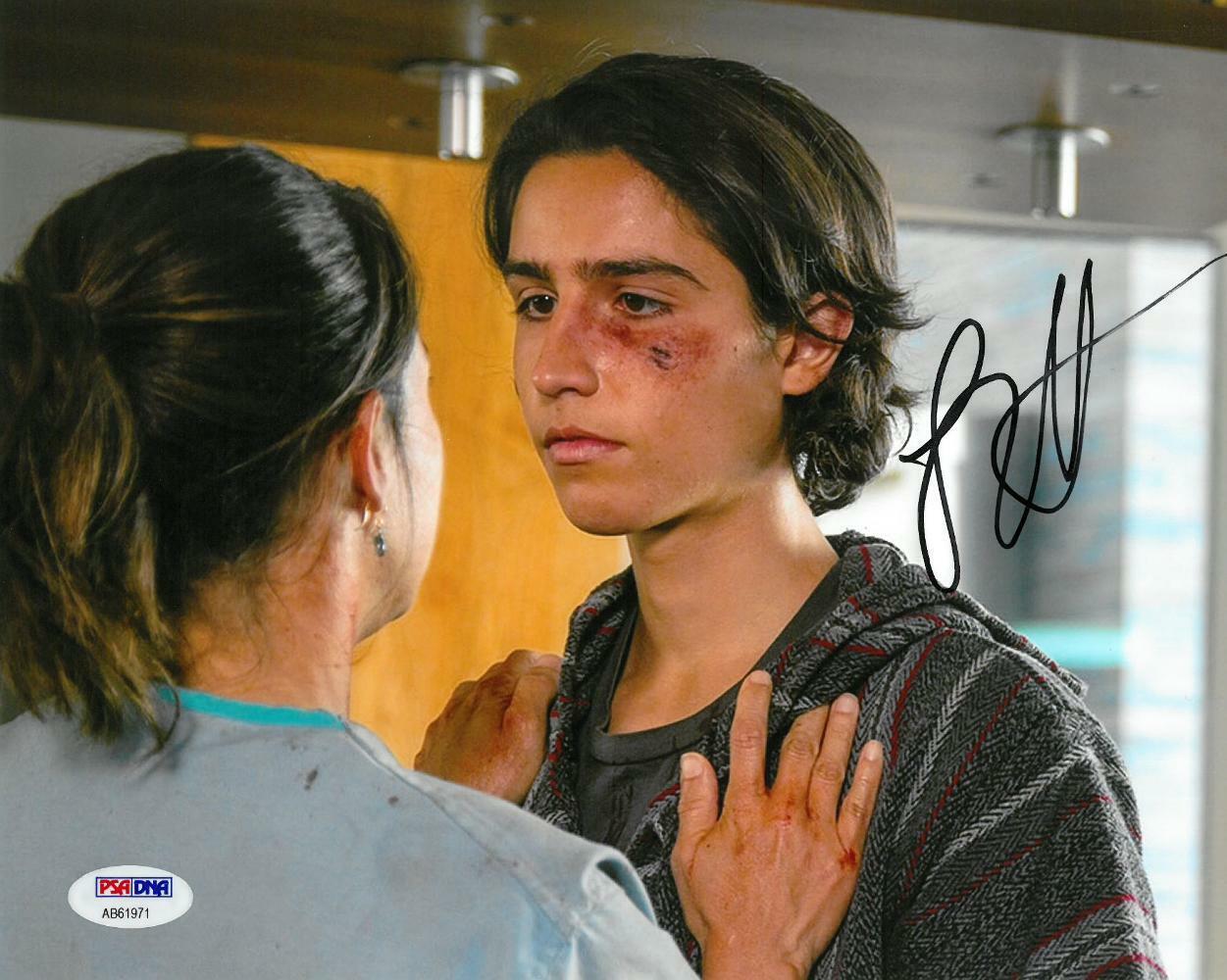 Lorenzo James Henrie Signed Fear Walking Dead Auto 8x10 Photo Poster painting PSA/DNA #AB61970