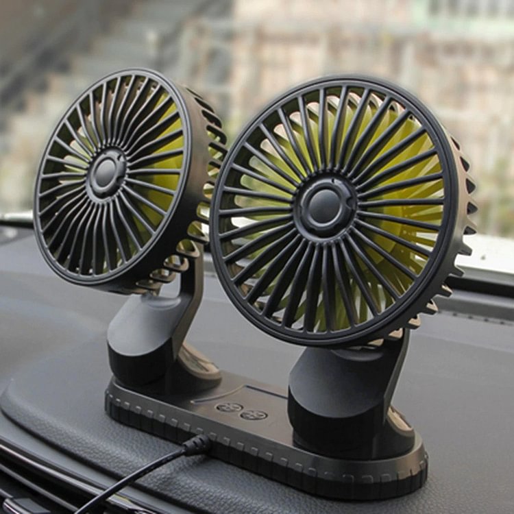 Double Cooling Car Fan - tree - Codlins