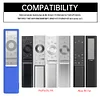 Silicone Samsung Remote Cover Compatible with 2017-2023 Samsung SolarCell TV Remote TM2240A(2023) TM2180E TM2280E(2022) Samsung Smart Remote Case Shockproof Anit-Lost with Lanyard(Glow in Dark Blue) SIKAI CASE