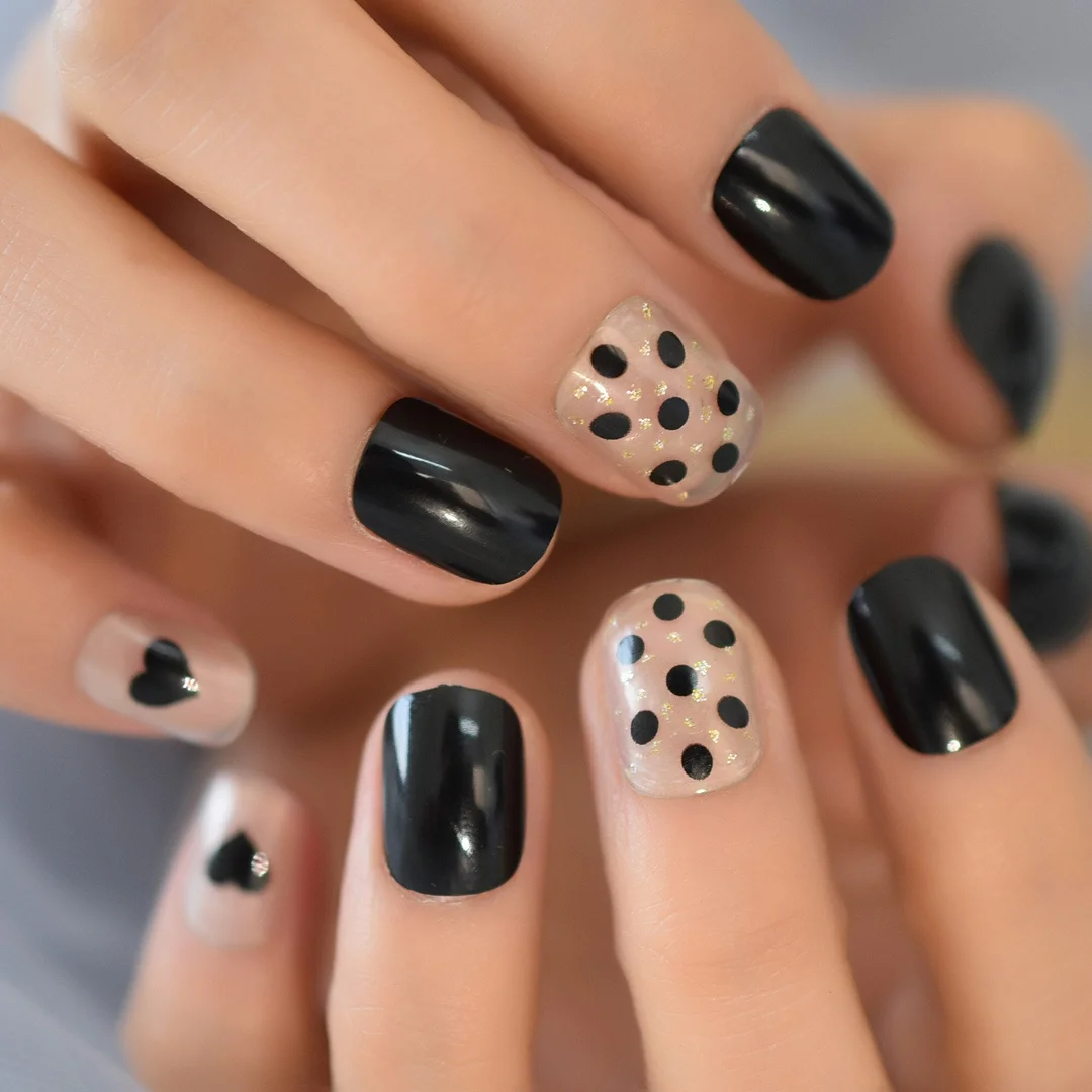 Beige French Nails White Tip Squoval False Nails Short Medium Size Ladies Artificial Manicure Tips for Daily Wear-Nail Inspo