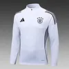 Joyfball 2025 Germany Half-Pull Training Suit White Football Shirt 1:1 Thai Quality