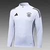 2025 Germany Half-Pull Training Suit White Jersey Set
