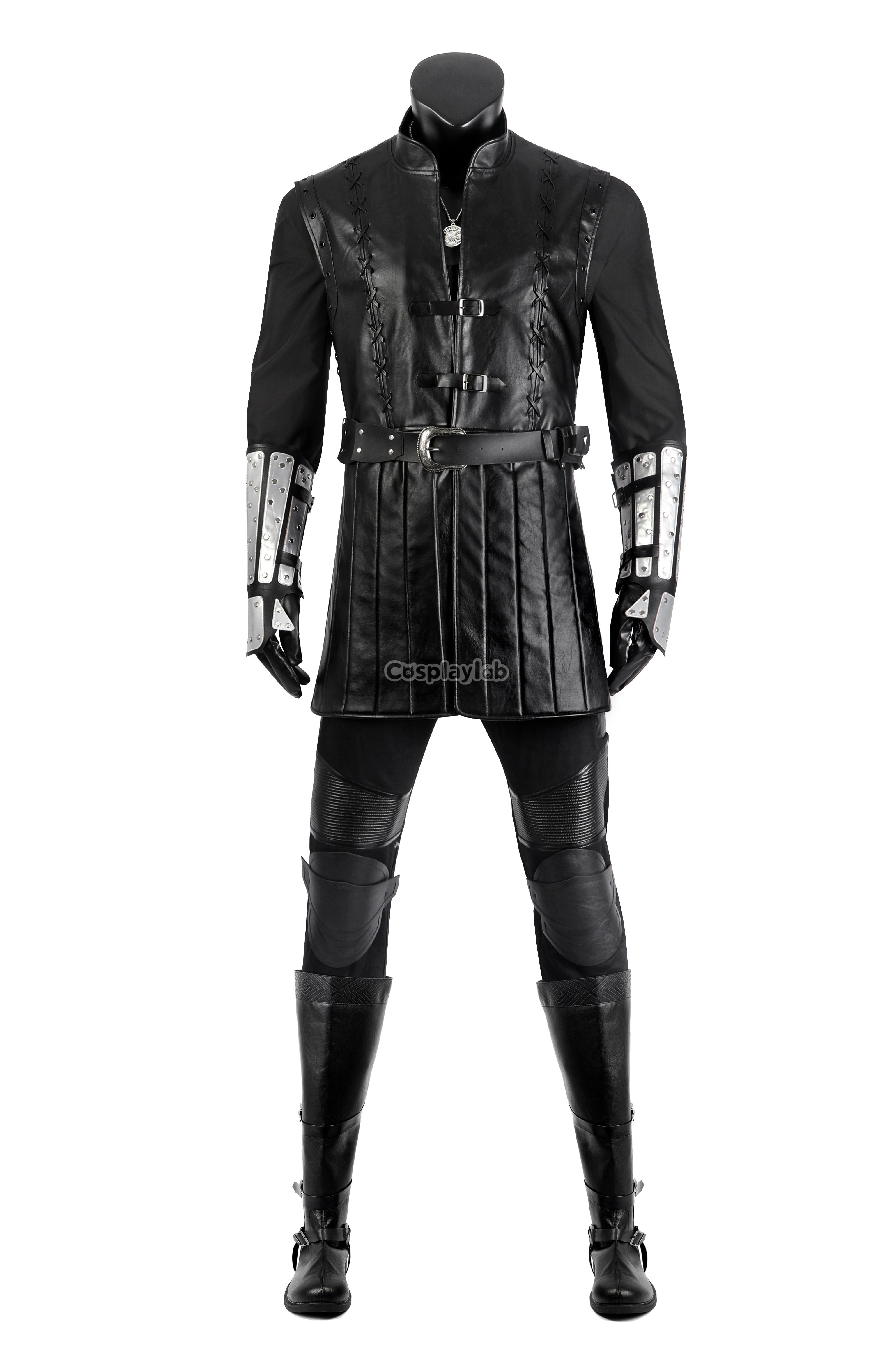 The Witcher Geralt of Rivia Black Cosplay Costume