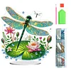 (US Only)Acrylic 2D Flat Print DIY Garden Dragonfly Diamond Art Tabletop Decorations