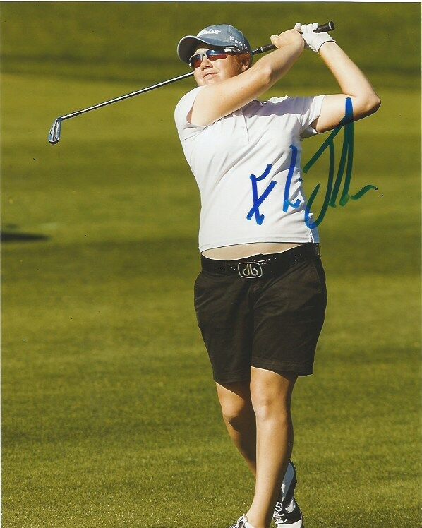 LPGA Felicity Johnson Autographed Signed 8x10 Photo Poster painting COA B