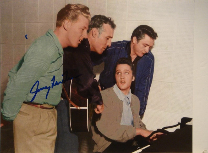 JERRY LEE LEWIS Signed Photo Poster painting The Killer Whole Lotta Shakin Goin On wcoa