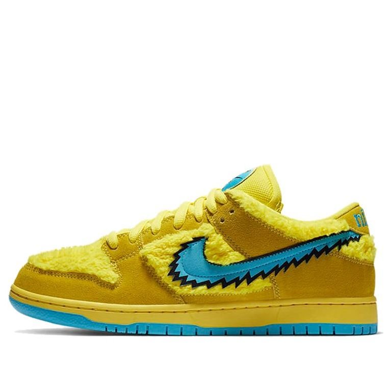 Nike SB Skateboard Dunk Low Grateful Dead Bears - Yellow CJ5378-700 在庫限りセール LOW DUNK SB NIKE GRATEFUL 27.5cm DEAD スニーカー