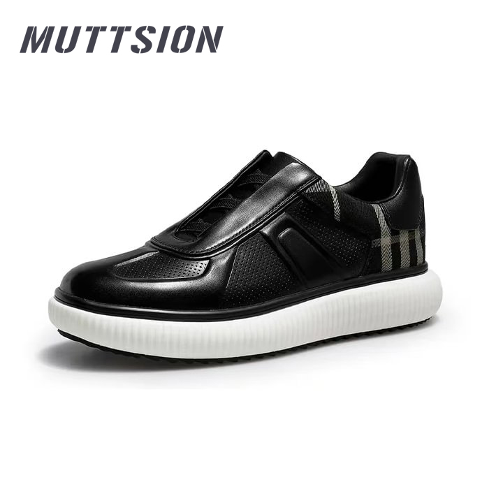 MUTTSION Sport Perforated Breathable Thick Sole Breathable Skate Shoes