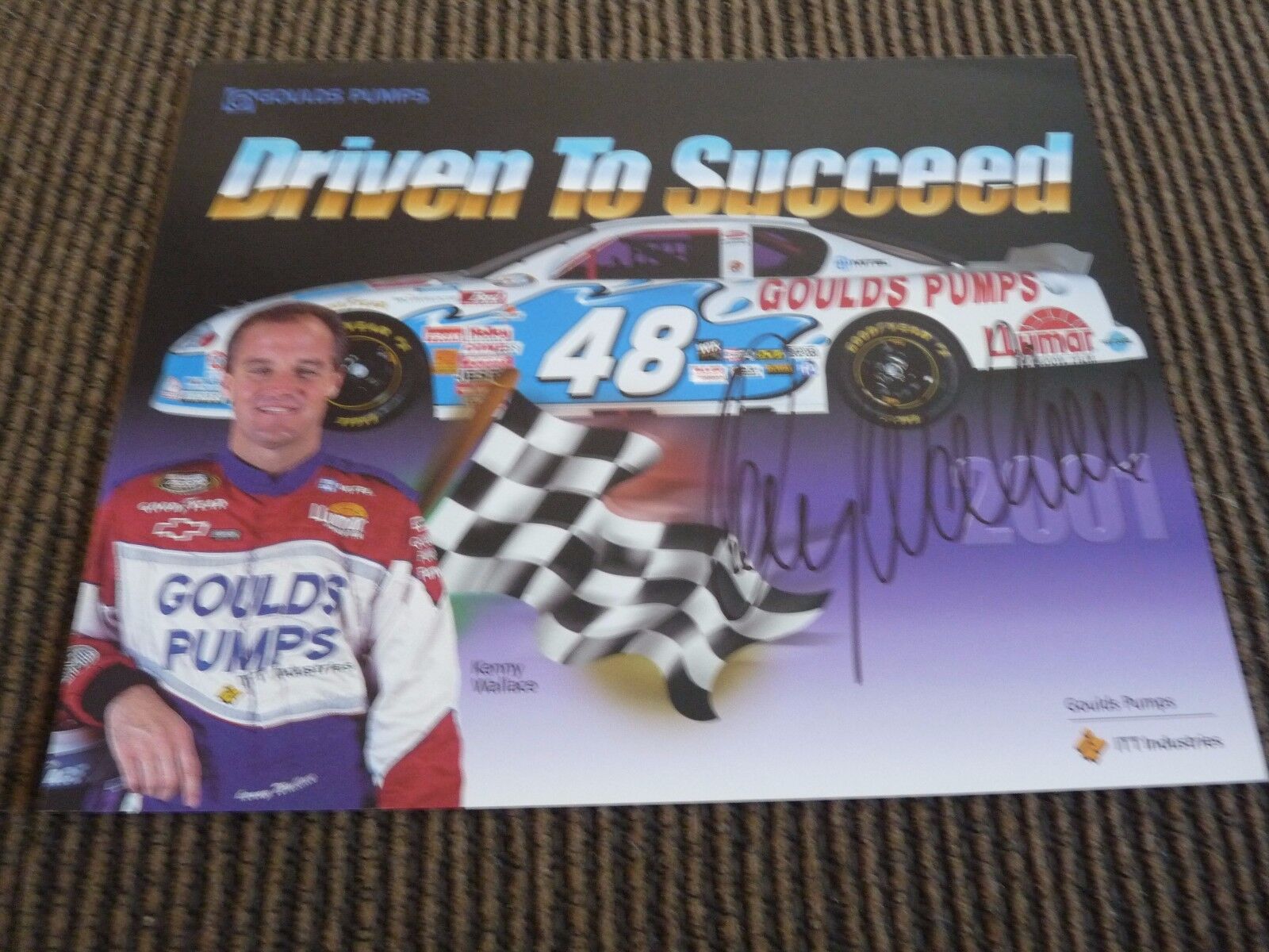 Kenny Wallace Signed Autographed Nascar 8 x 10