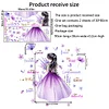 Purple Floral Girl Inspiring Quote Wall Sticker Home Decor