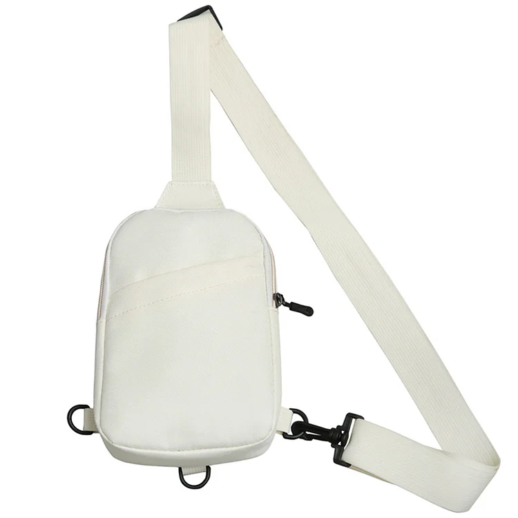 Chest Bag Casual Crossbody Bag Outdoor Satchel Bags Messenger Bag (White)