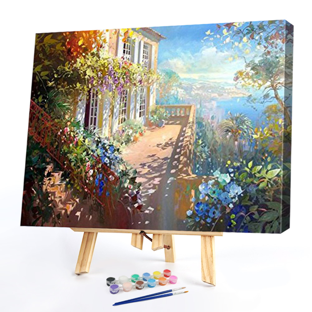 

40*50CM Paint By Numbers-Flower House, 501 Original