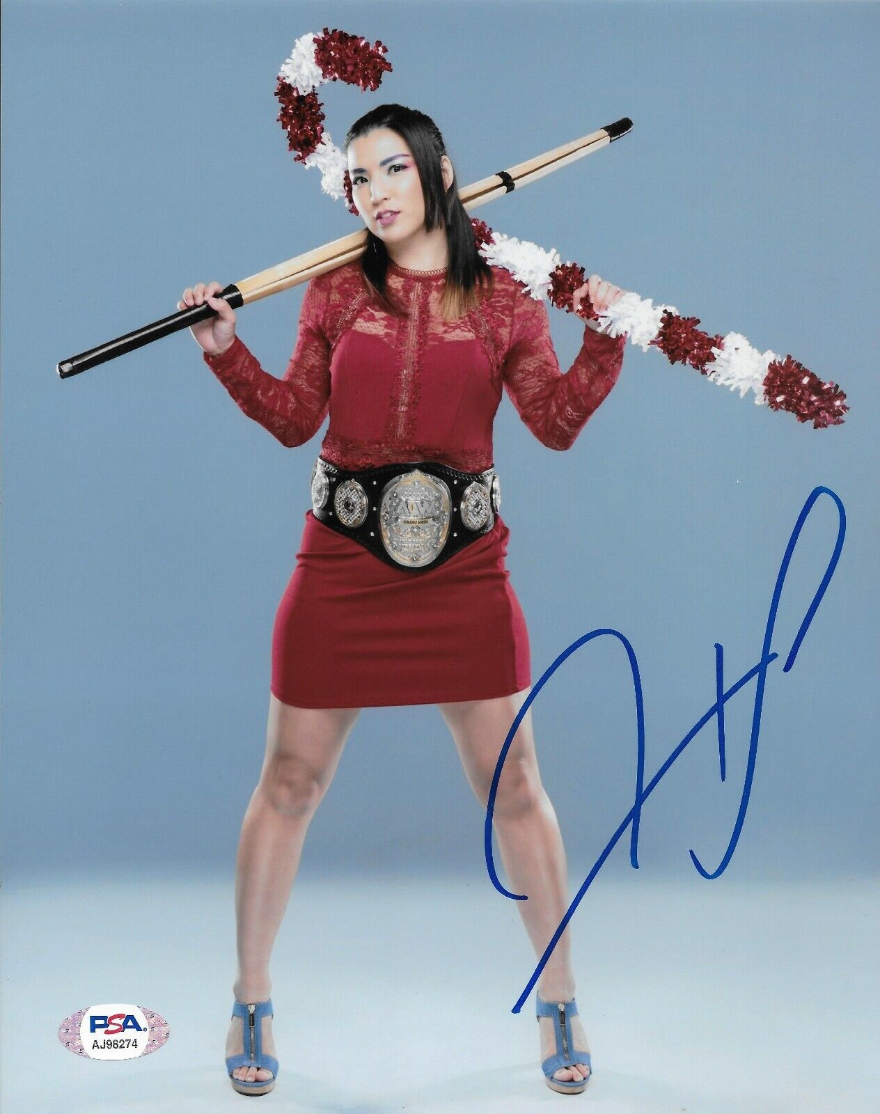 Hikaru Shida AEW Superstar Signed Autograph 8x10 Photo Poster painting #6 w/ PSA COA