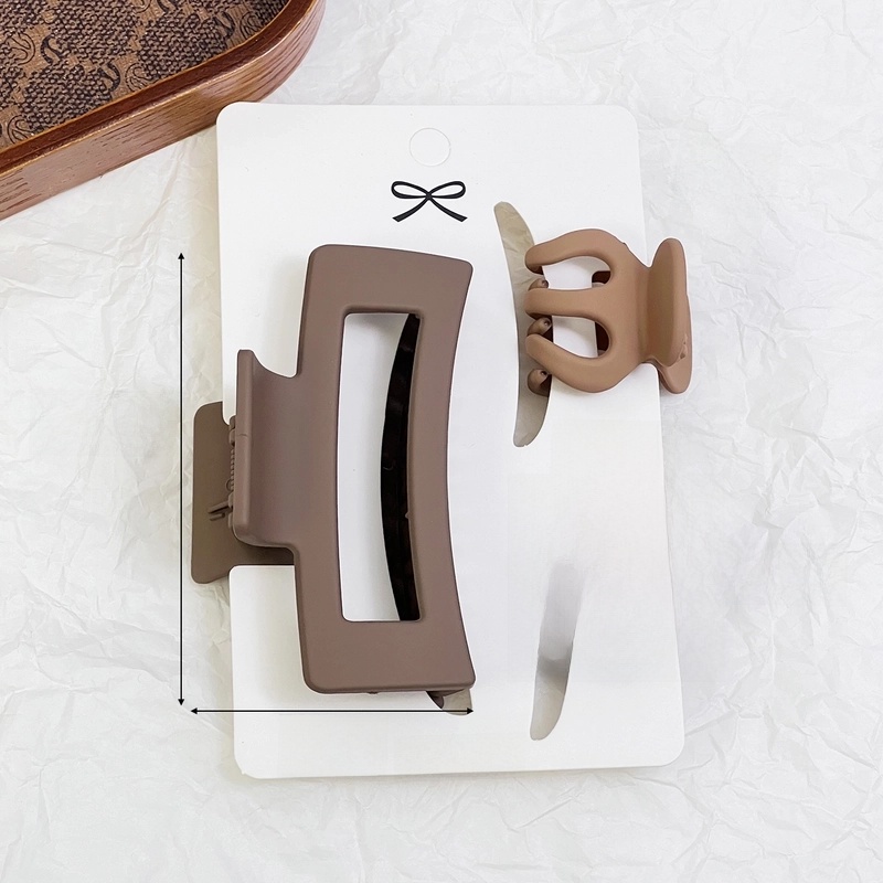 Women’s Basic Minimalist Solid Color Plastic Hair Claws