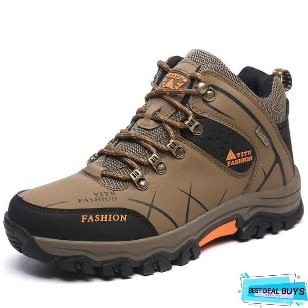Men Winter Snow Boots Super Warm Men's Boots Waterproof Sneakers Outdoor Male Hiking Boots Work Shoes